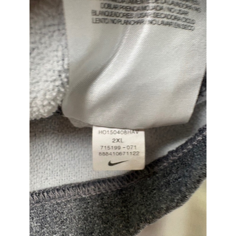 Nike Therma-FIT Quarter Zip Pullover Mens 2XL Gray Excellent Heathered Fleece - Picture 5 of 13